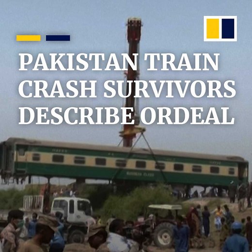 18K views · 175 reactions | Survivors have been recounting what happened during a train crash in Pakistan that killed at least 63 people and left more than 100 injured on June 7, 2021. | South China Morning Post | Facebook