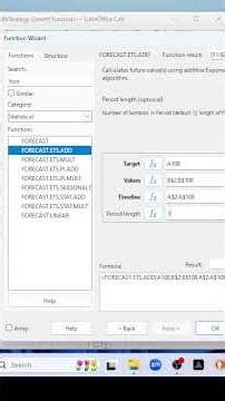 LibreOffice Calc: Stock Forecasting #spreadsheet #stockforecast