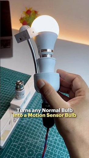 Turn Any Regular Bulb into a Motion Sensor Light 💡 #shorts