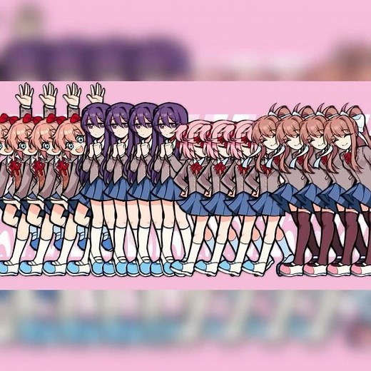 Looping the Rooms #ddlc #dokidokiliteratureclub #shorts