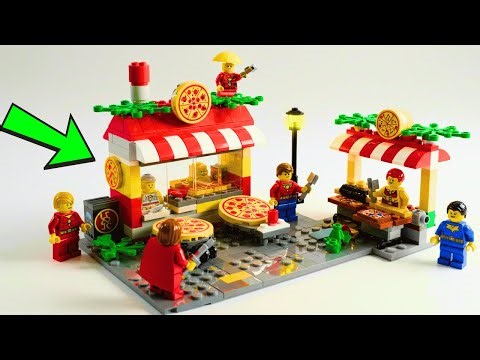 LEGO ASMR: DIY Superhero Pizza Shop + BBQ Grill | No Talking, Just Bricks
