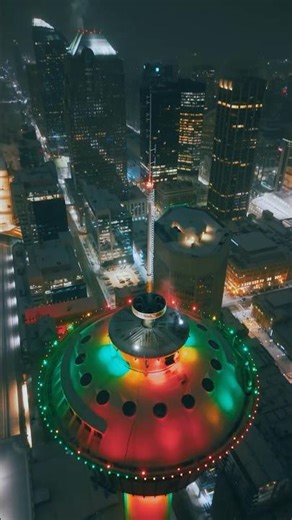 Winter Nights in Calgary | Drone 🎥❄️