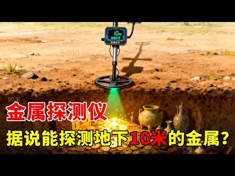 500块买个金属探测仪，能探测地下10米的金属！用它寻宝咋样？