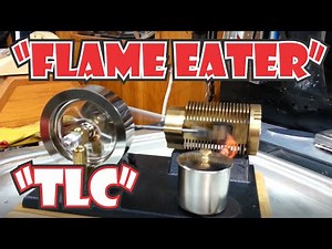 Flame Eater Demonstration "Vacuum engine, Hot air engine, Flame Licker"