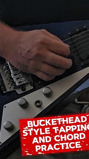 Buckethead style riff and tapping practice