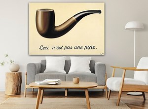 The Treachery of Images Canvas Wall Art, Surreal Art at Its Finest: Magritte's Iconic Canvas Print, Magritte's Treachery of Images Poster - Etsy Australia
