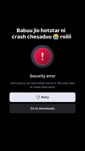 𝙋𝙖𝙣𝙙𝙪 𝙜𝙖𝙙𝙪 🎀 on Instagram: "#jiohostar crashed 😵‍💫😵‍💫"