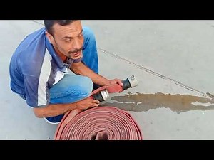 استخدم خرطوم الحريق لا قدر الله فى حاله حريق