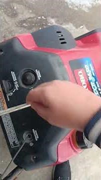 How to start a Toro 2 cycle single stage snowblower!