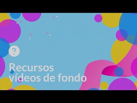Recursos | Vídeos de fondo | Animación círculos
