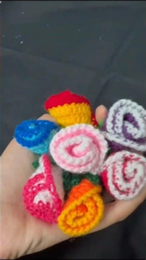 Beautiful Crochet Flower Keychain 🌸 | Easy Rose for Beginners#crochet #handmade #craft