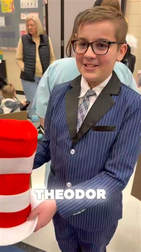 Decker as Dr Seuss for His Wax Museum Project