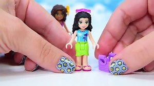 Lego Friends Andrea's Speedboat Transporter Beach Party Build Review Silly Play Kids Toys