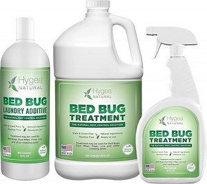 Hygea Natural Bed Bug Spray Killer and Laundry Detergent Additive Combo Kit, Regular, 3 Pack