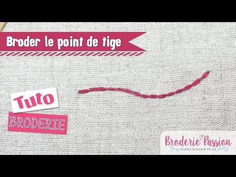 Broderie - Le point de tige