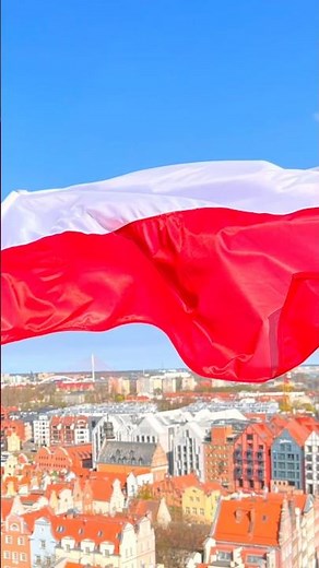 On Polish National Flag Day, the view from Gdańsk Main City Hall 🇵🇱