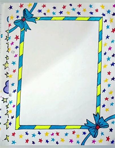 🌈 4 Border design for school project front page