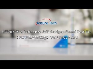 COVID 19 & Influenza A/B Antigen Nasal Test Kit Test Procedure