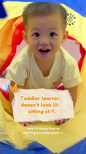 No desks needed, every wiggle is learning. Toddlers study through play in 6 secret ways! 🧠