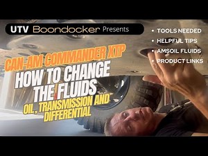 Can Am Commander XTP Fluid Change - Oil, Transmission and Differential