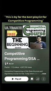 ⚔️ The Competitive Programming ultra playlist #viral #explorepage #learntocode #softwareengineering