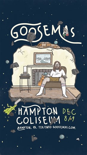 JUST ANNOUNCED Goosemas is officially coming to the Hampton Coliseum on December 8 & 9! VIP Package Presale will be 6/21 at 10am EST via Ticketmaster. Presale will be 6/22 and General Onsale will be 6/23! | Hampton Coliseum