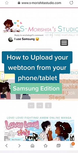 How to Upload a Webtoon on Your Samsung Phone