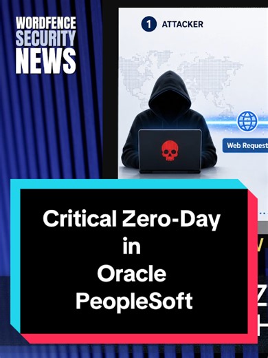 Critical Zero-Day in Oracle PeopleSoft Wordfence Security News Clip | June 15, 2026 ShinyHunters exploited a zero-day in Oracle PeopleSoft for two weeks before Oracle issued an emergency patch. The flaw lets unauthenticated attackers run code on PeopleSoft servers - the HR, payroll, and student records platform used by universities and government agencies - over the network with no login required. Mandiant (tracking the group as UNC-6240) confirmed exploitation between May 27 and June 9, 2025. a