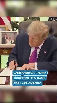 Trump 'Renames' Lake Ontario: The Shocking Executive Order!
