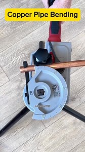 Bending copper pipe. Plumber shows how to bend copper pipes. Battery operated bender. DIY Plumbing #Plumber #Plumbing #AllenHart #CopperPipe | Allen Hart