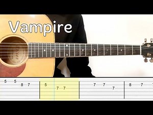 Olivia Rodrigo - Vampire (Easy Guitar Tutorial Tabs)