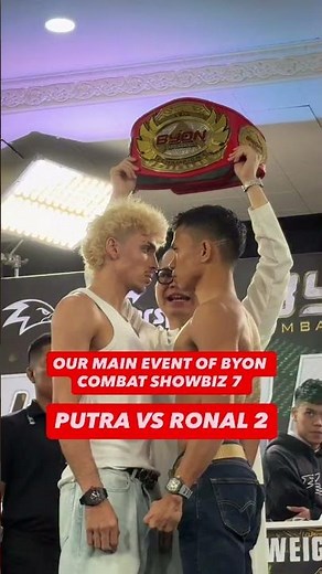 face off PUTRA ABDULLAH VS RONAL SIAHAAN ‼️#byoncombat #byoncombatshowbiz #asianbelt #kickstriking