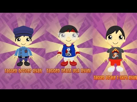 TAG WITH RYAN REVERSE SPY ROBO PANDA VS COMBO PANDA VAN AND RED TSHIRT RYAN REVERSE DOUBLE EGG SURPR