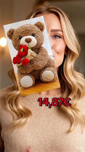 ours en peluche / agneau blanc avec bouquet de roses rouges — jouet d’animaux en peluche doux, un cadeau idéal pour la Saint‑Valentin, la Fête des Mères, les anniversaires, les jours d’anniversaire et les occasions romantiques