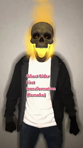 Ghost Rider Transformation: Nicholas Cage Look-Alike Creates Epic Face Filters