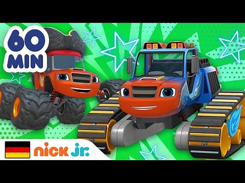 Blaze und die Monster-Maschinen | Neue Rennen von Blaze, 1 STUNDE lang | Nick Jr. Deutschland