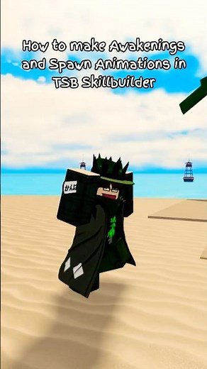 How to make Awakening and Spawn Animations TSB Skillbuilder #gaming #roblox #tsb #skillbuilder #jjk