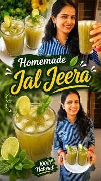 Homemade jaljeera 🌿| मसाला शिकंजी | Summer Drinks | #shorts #trending