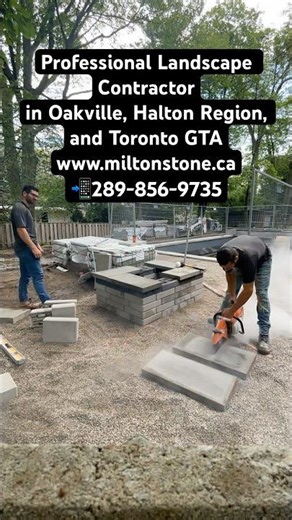 MILTONSTONE Oakville Landscape Contractor Pool Builder & Backyard Construction GTA 📲 (289) 856-9735
