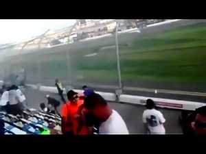 NASCAR Fans Injured By Flying Tire (HD) *Raw Footage* 2013