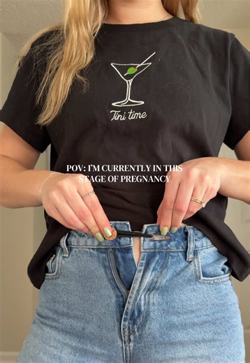 currently in this stage of pregnancy lol #pregnant #pregnancy #jeans #funny #oops inspo: @scarlette rose!!