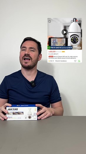 Review de Câmera Wi-Fi de Segurança da Shopee