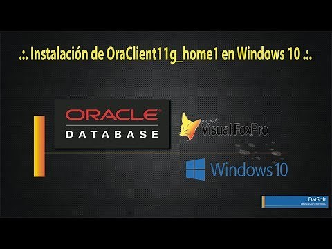 .:. Instalación de OraClient11g_home1 en Windows 10 .:.