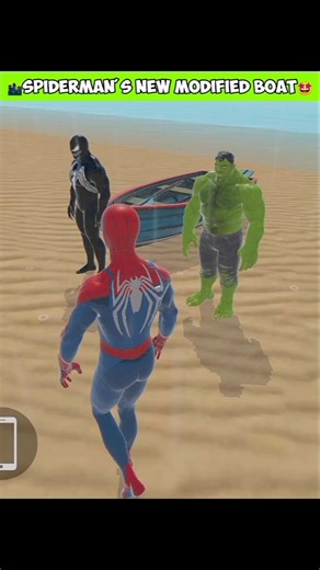 SpiderMan Modified His New SuperCar🌃🤩|Indian Theft Auto|| #shorts #gta #viral #indianbikedriving3d