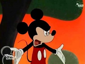 Mickey Mouse Confronts the Queen of Hearts