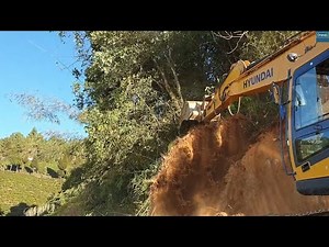 Challenging Hilly Work | Hyundai Excavator | Hilly Road Construction