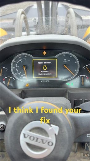 Volvo Loader Idle Engine Shutdown