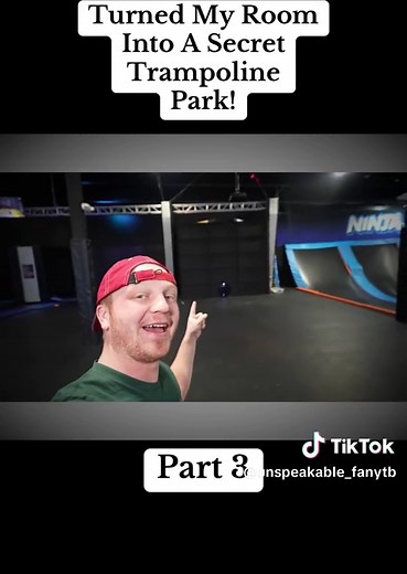 Turned My Room Into A Secret Trampoline Park! - Part 3 #secret #secretroom #secretroom #candyshop #unspeakable #fyp #fypツ