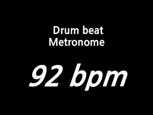 92 bpm metronome drum
