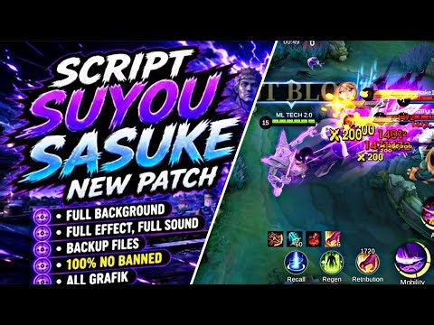 Update Script Skin Suyou Sasuke UchihaNo Password | Full Effect Voice |PatchTerbaru
